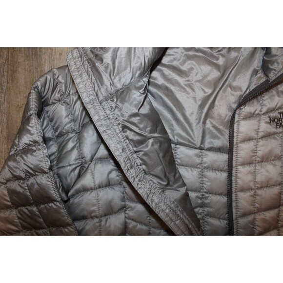 THE NORTH FACE WOMEN'S THERMABALL PUFFER JACKET GRAY SZ M NWT $200 - Picture 5 of 6